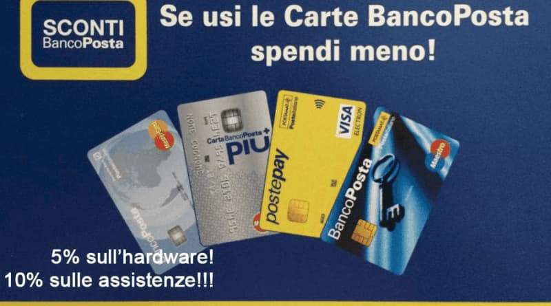 sconti banco posta